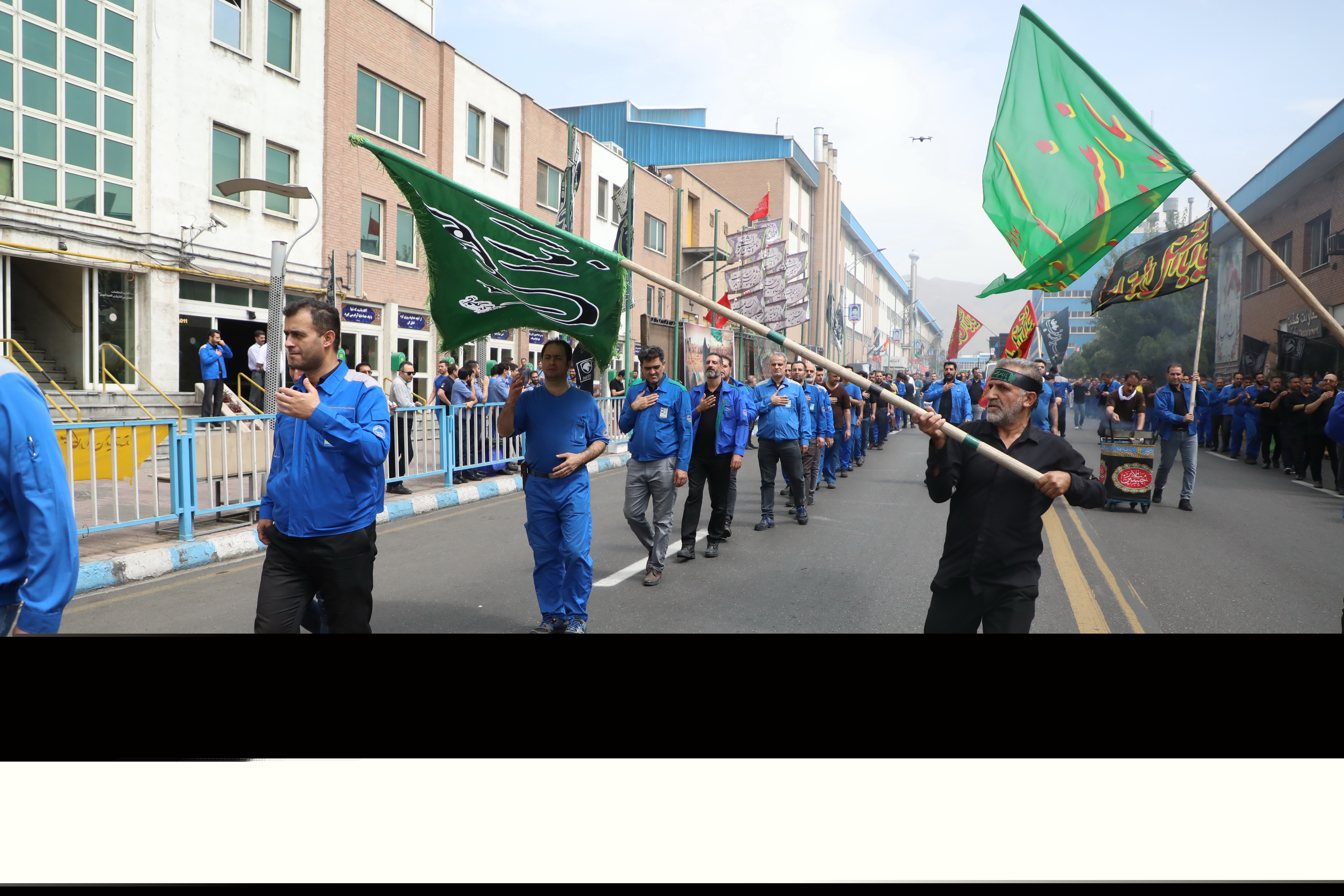اجتماع بزرگ کارگری در رثای حسین (ع) به سوگ نشست