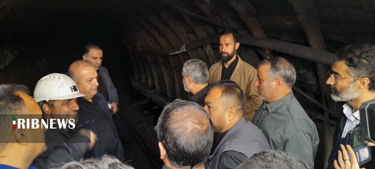 بررسی علل حادثه معدن طزره با حضور وزیر کار بررسی علل حادثه معدن طزره با حضور وزیر کار