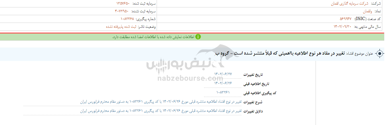ولقمان دست به افشای اطلاعات زد ولقمان دست به افشای اطلاعات زد