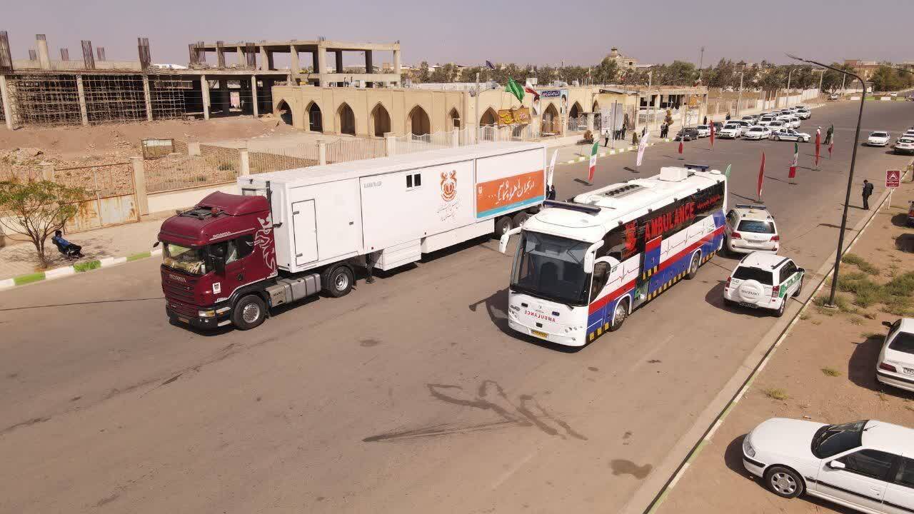 بیمارستان سیار مجتمع مس سرچشمه رفسنجان افتتاح شد