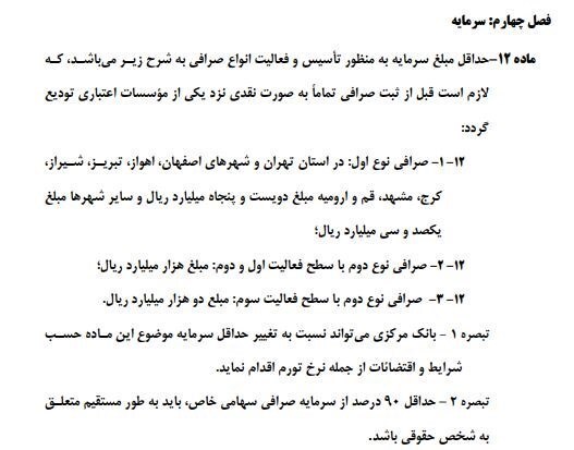 صرافی‌ها دسته بندی شدند/ کف و سقف سرمایه صرافی‌ها مشخص شد+قانون جدید