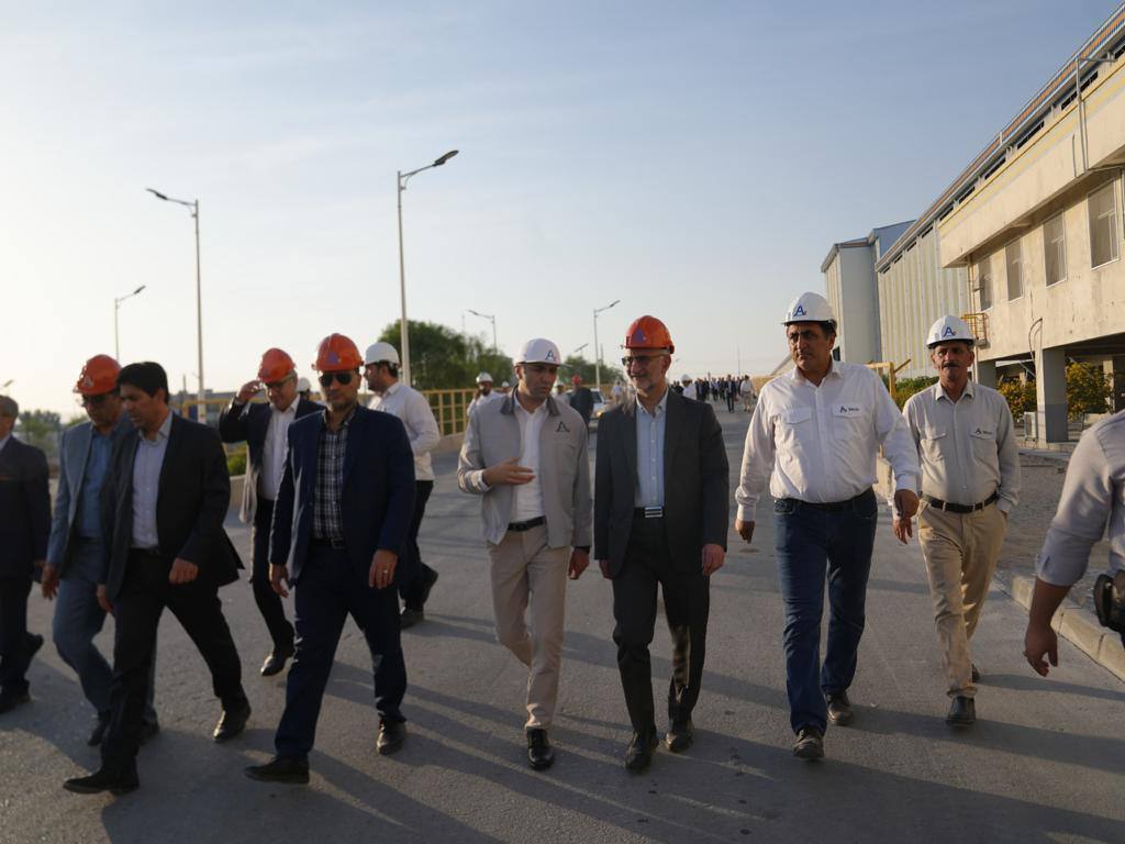 بازدید ریاست هیات عامل ایمیدرو از مجتمع صنایع آلومینیوم جنوب