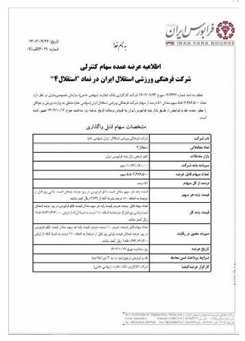 زمان عرضه ۵۱ درصدی سهام سرخابیها اعلام شد زمان عرضه ۵۱ درصدی سهام سرخابیها اعلام شد