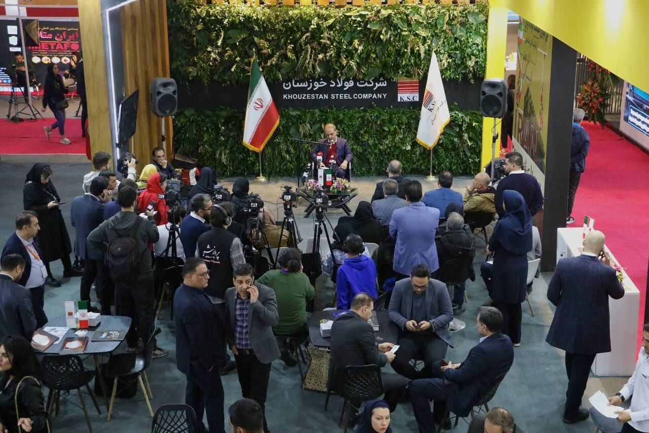 حضور بزرگترین عرضهکنندهی شمش فولادی کشور در بیستمین نمایشگاه بینالمللی متالورژی (ایران متافو) حضور بزرگترین عرضهکنندهی شمش فولادی کشور در بیستمین نمایشگاه بینالمللی متالورژی (ایران متافو)