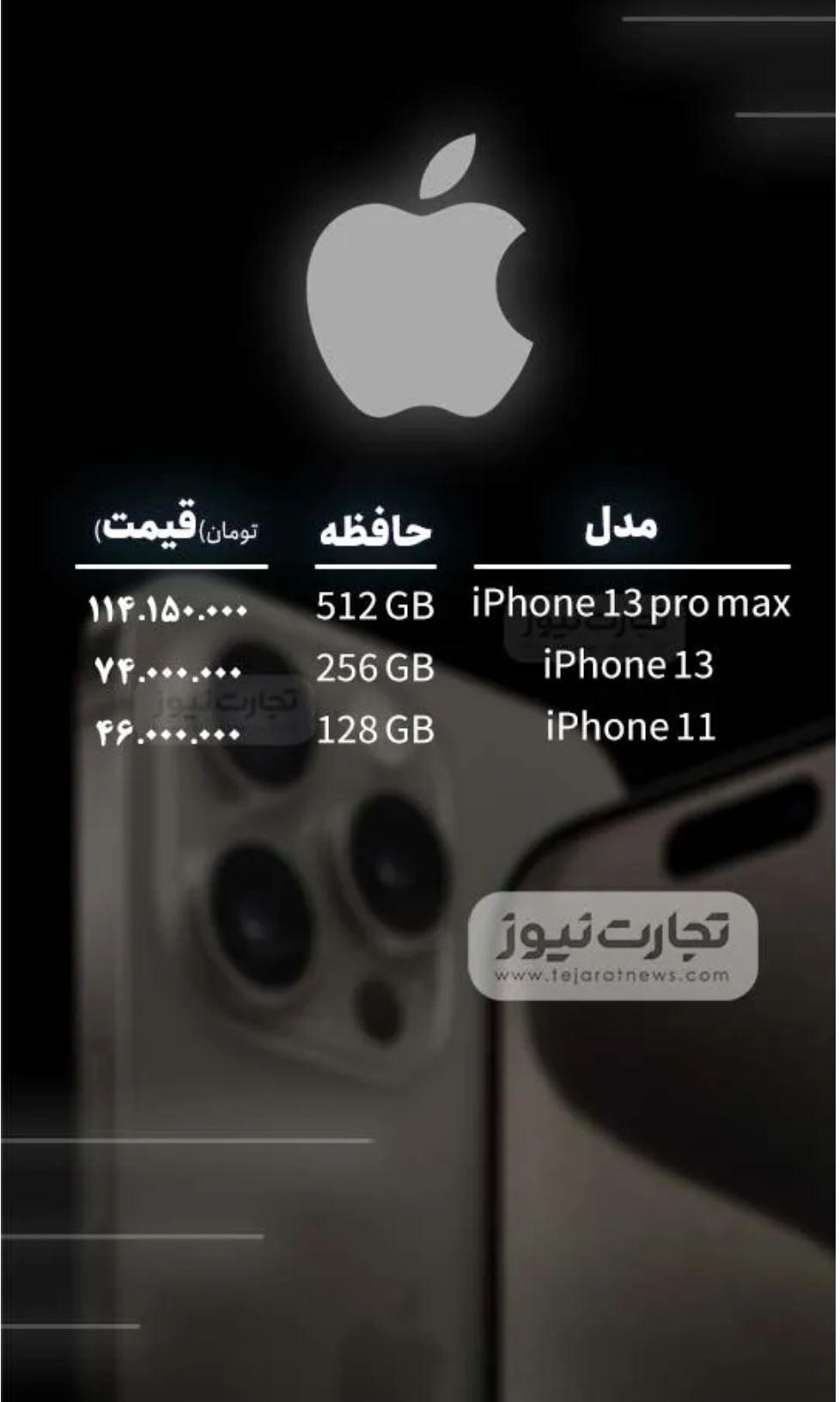 قیمت گوشی موبایل امروز ۱۴ اسفند ۱۴۰۳ + جدول قیمت گوشی موبایل امروز ۱۴ اسفند ۱۴۰۳ + جدول