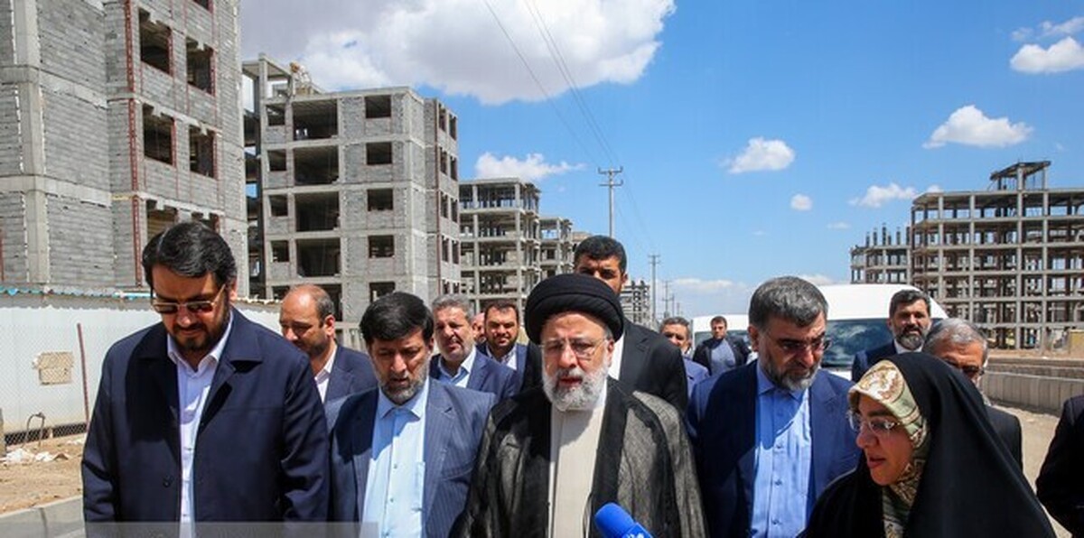 بازدید رئیسی از پروژه ۳۰ هزار واحدی مسکن در سایت ۵۶۰ هکتاری قم