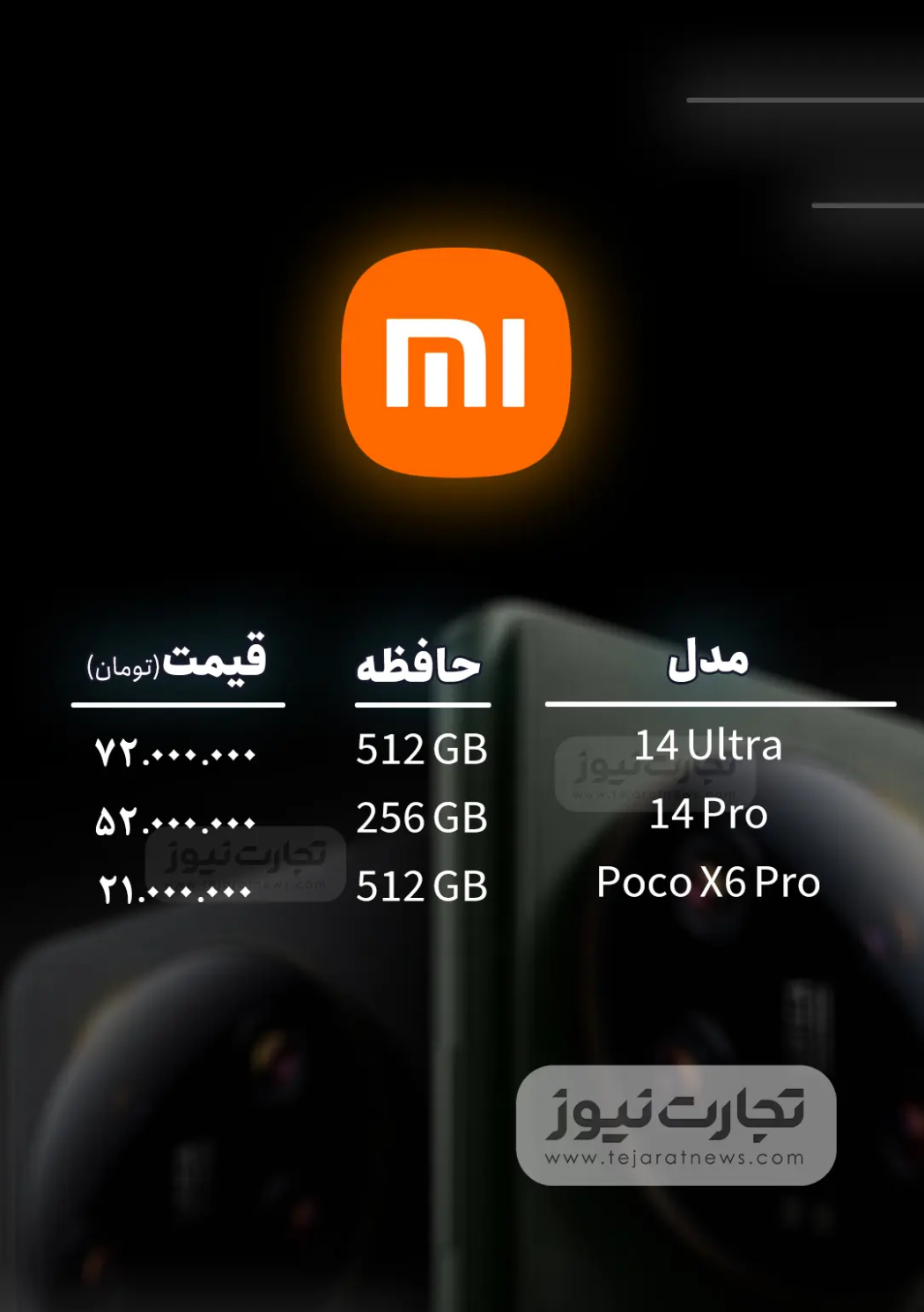 قیمت گوشی موبایل امروز یکشنبه ۱۱ شهریور ۱۴۰۳