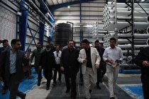 بازدید وزیر صمت از مجموعه آب‌شیرین‌کن «شهدای خدمت» زاهدان