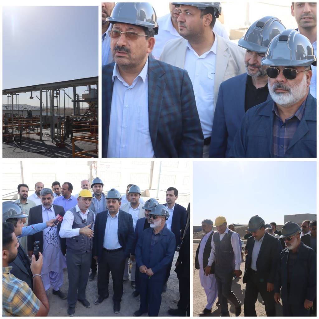 بازدید وزیر صمت از معدن طلای تفتان بازدید وزیر صمت از معدن طلای تفتان