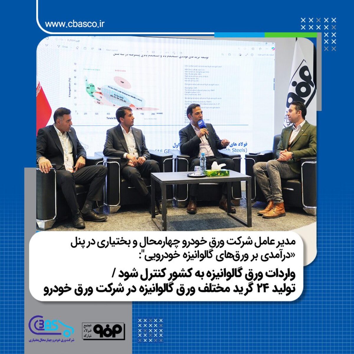 واردات ورق گالوانیزه به کشور کنترل شود/ تولید ۲۴ گرید مختلف ورق گالوانیزه در شرکت ورق خودرو