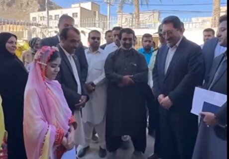 بازدید وزیر صمت از شهرستان سرباز