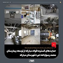 حمایت‌های گسترده فولاد مبارکه از توسعه بیمارستان محمد رسول‌الله (ص) شهرستان مبارکه
