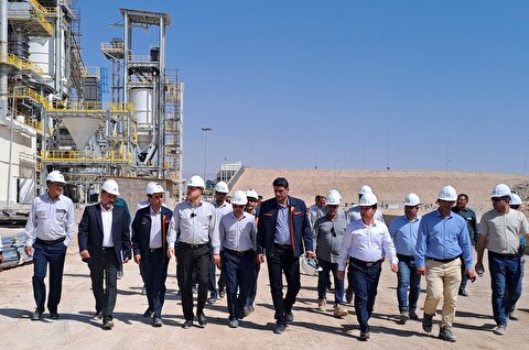 بازدید مدیرعامل شرکت ملی مس از طرح‌های توسعه‌ای مجتمع شهربابک