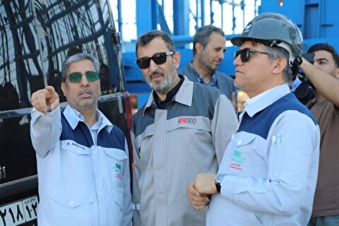 افتتاح سامانه اعلام و اطفای حریق فولاد سنگان