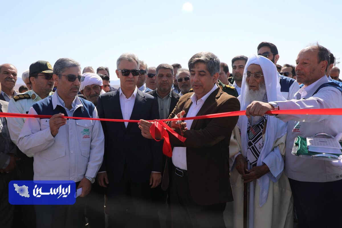 افتتاح جادۀ امید و طرح تأمین آب پایدار صنعت در فولاد سنگان